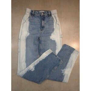 PacSun 90s BF Carpenter Two-Tone Bleached High Rise Blue Jeans
